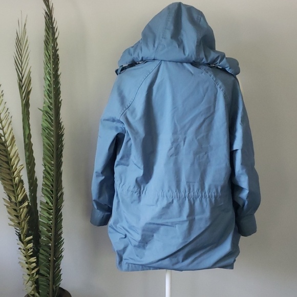 Vintage 60s Woolrich blue coat with plaid accent details - Picture 2 of 9